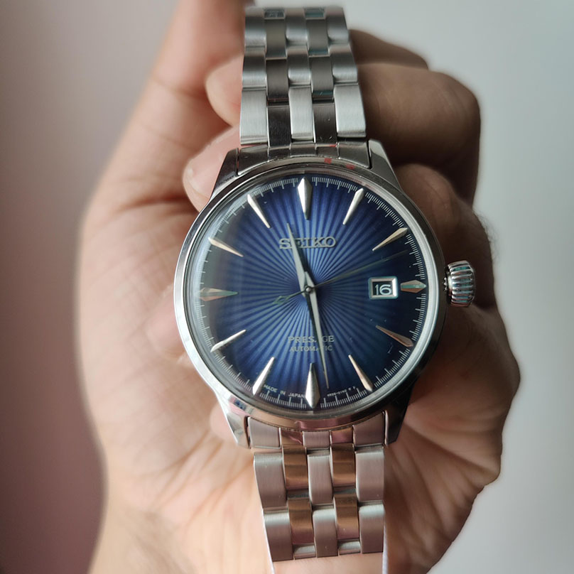 Seiko Men's  Presage Cocktail Time Blue Dial Watch | SRPB41J1